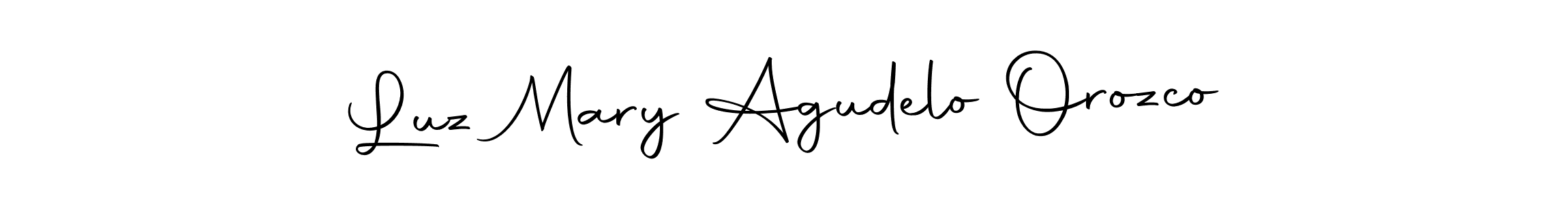 Luz Mary Agudelo Orozco stylish signature style. Best Handwritten Sign (Autography-DOLnW) for my name. Handwritten Signature Collection Ideas for my name Luz Mary Agudelo Orozco. Luz Mary Agudelo Orozco signature style 10 images and pictures png