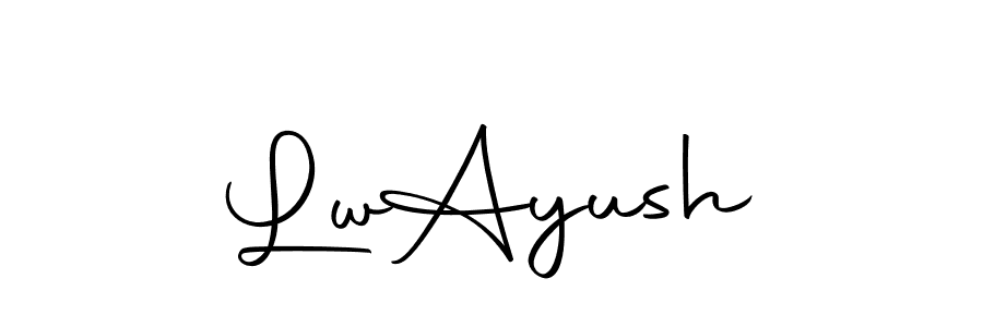 Similarly Autography-DOLnW is the best handwritten signature design. Signature creator online .You can use it as an online autograph creator for name Lw  Ayush. Lw  Ayush signature style 10 images and pictures png