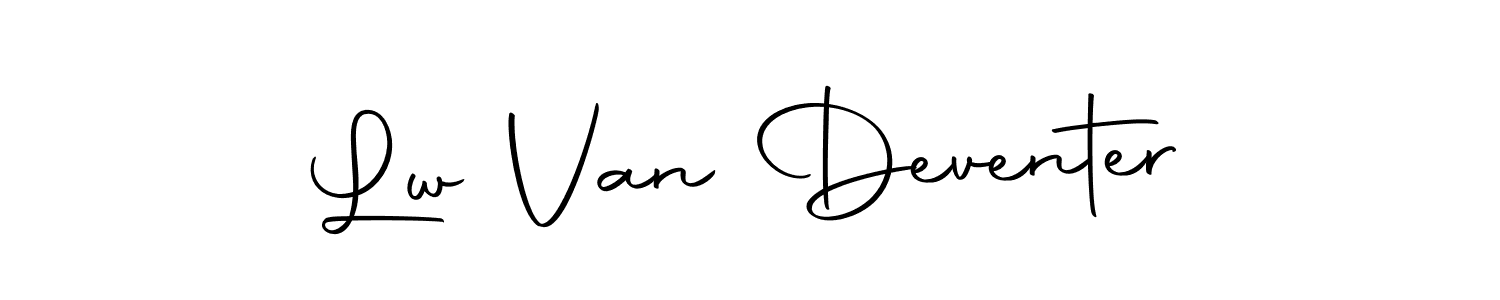 Design your own signature with our free online signature maker. With this signature software, you can create a handwritten (Autography-DOLnW) signature for name Lw Van Deventer. Lw Van Deventer signature style 10 images and pictures png