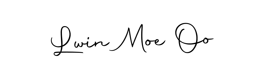 How to make Lwin Moe Oo name signature. Use Autography-DOLnW style for creating short signs online. This is the latest handwritten sign. Lwin Moe Oo signature style 10 images and pictures png