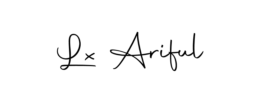 Similarly Autography-DOLnW is the best handwritten signature design. Signature creator online .You can use it as an online autograph creator for name Lx Ariful. Lx Ariful signature style 10 images and pictures png