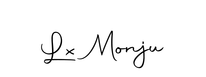 Design your own signature with our free online signature maker. With this signature software, you can create a handwritten (Autography-DOLnW) signature for name Lx Monju. Lx Monju signature style 10 images and pictures png