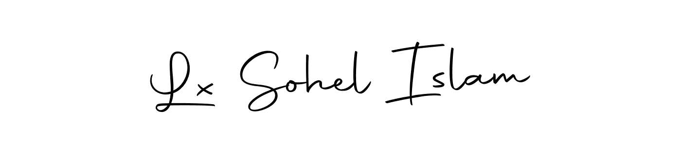 Use a signature maker to create a handwritten signature online. With this signature software, you can design (Autography-DOLnW) your own signature for name Lx Sohel Islam. Lx Sohel Islam signature style 10 images and pictures png