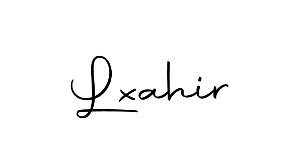 The best way (Autography-DOLnW) to make a short signature is to pick only two or three words in your name. The name Lxahir include a total of six letters. For converting this name. Lxahir signature style 10 images and pictures png