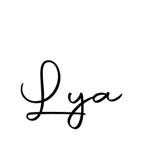 You should practise on your own different ways (Autography-DOLnW) to write your name (Lya) in signature. don't let someone else do it for you. Lya signature style 10 images and pictures png