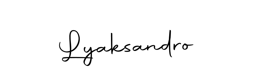 Once you've used our free online signature maker to create your best signature Autography-DOLnW style, it's time to enjoy all of the benefits that Lyaksandro name signing documents. Lyaksandro signature style 10 images and pictures png