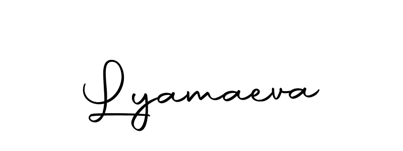Lyamaeva stylish signature style. Best Handwritten Sign (Autography-DOLnW) for my name. Handwritten Signature Collection Ideas for my name Lyamaeva. Lyamaeva signature style 10 images and pictures png