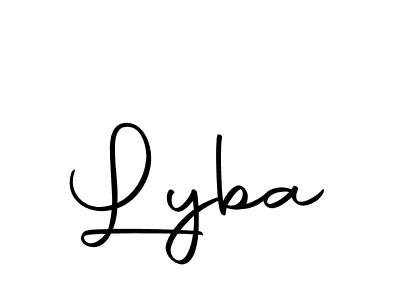 The best way (Autography-DOLnW) to make a short signature is to pick only two or three words in your name. The name Lyba include a total of six letters. For converting this name. Lyba signature style 10 images and pictures png