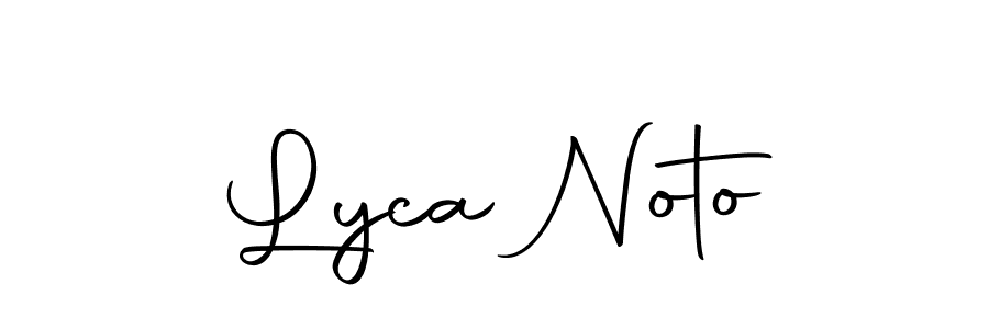 You can use this online signature creator to create a handwritten signature for the name Lyca Noto. This is the best online autograph maker. Lyca Noto signature style 10 images and pictures png
