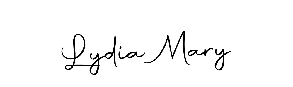 Use a signature maker to create a handwritten signature online. With this signature software, you can design (Autography-DOLnW) your own signature for name Lydia Mary. Lydia Mary signature style 10 images and pictures png