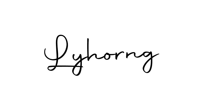 You should practise on your own different ways (Autography-DOLnW) to write your name (Lyhorng) in signature. don't let someone else do it for you. Lyhorng signature style 10 images and pictures png