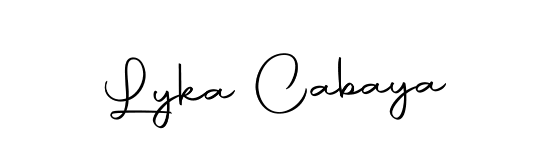 Also we have Lyka Cabaya name is the best signature style. Create professional handwritten signature collection using Autography-DOLnW autograph style. Lyka Cabaya signature style 10 images and pictures png