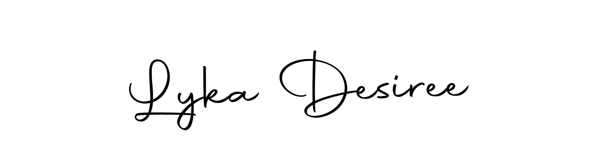 Lyka Desiree stylish signature style. Best Handwritten Sign (Autography-DOLnW) for my name. Handwritten Signature Collection Ideas for my name Lyka Desiree. Lyka Desiree signature style 10 images and pictures png
