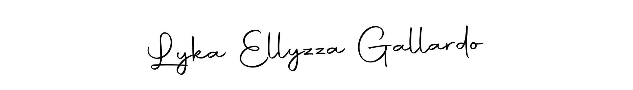Make a beautiful signature design for name Lyka Ellyzza Gallardo. Use this online signature maker to create a handwritten signature for free. Lyka Ellyzza Gallardo signature style 10 images and pictures png