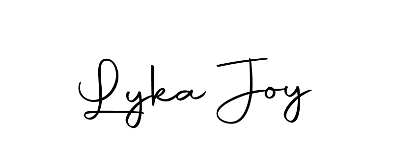 Create a beautiful signature design for name Lyka Joy. With this signature (Autography-DOLnW) fonts, you can make a handwritten signature for free. Lyka Joy signature style 10 images and pictures png
