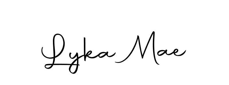You can use this online signature creator to create a handwritten signature for the name Lyka Mae. This is the best online autograph maker. Lyka Mae signature style 10 images and pictures png