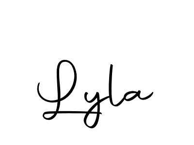 Create a beautiful signature design for name Lyla. With this signature (Autography-DOLnW) fonts, you can make a handwritten signature for free. Lyla signature style 10 images and pictures png