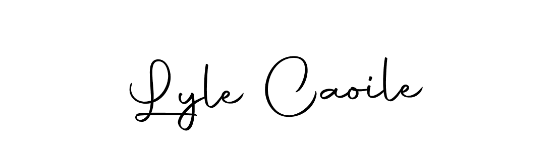 How to make Lyle Caoile name signature. Use Autography-DOLnW style for creating short signs online. This is the latest handwritten sign. Lyle Caoile signature style 10 images and pictures png