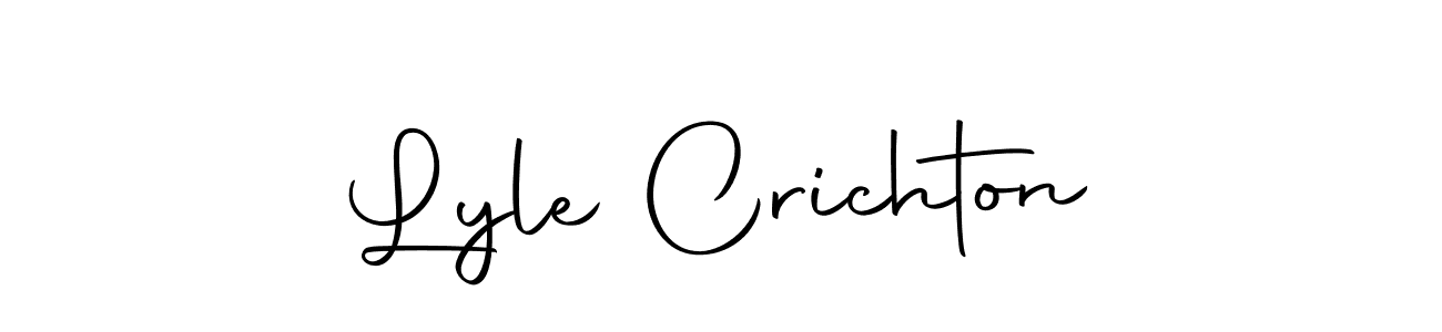 You should practise on your own different ways (Autography-DOLnW) to write your name (Lyle Crichton) in signature. don't let someone else do it for you. Lyle Crichton signature style 10 images and pictures png