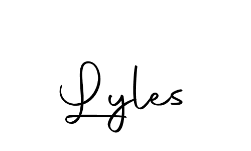 Use a signature maker to create a handwritten signature online. With this signature software, you can design (Autography-DOLnW) your own signature for name Lyles. Lyles signature style 10 images and pictures png
