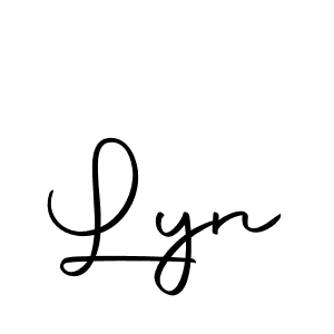 Create a beautiful signature design for name Lyn. With this signature (Autography-DOLnW) fonts, you can make a handwritten signature for free. Lyn signature style 10 images and pictures png