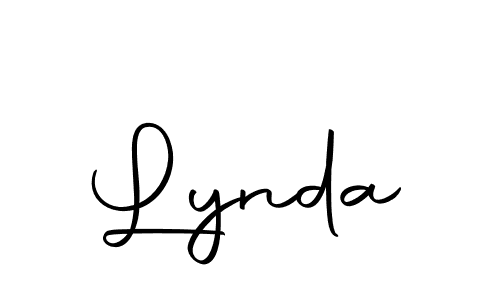 How to make Lynda name signature. Use Autography-DOLnW style for creating short signs online. This is the latest handwritten sign. Lynda signature style 10 images and pictures png