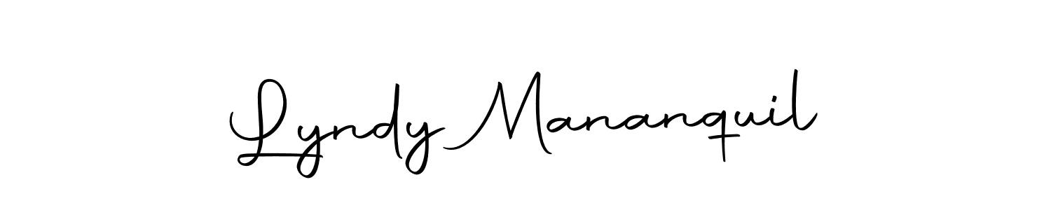 Lyndy Mananquil stylish signature style. Best Handwritten Sign (Autography-DOLnW) for my name. Handwritten Signature Collection Ideas for my name Lyndy Mananquil. Lyndy Mananquil signature style 10 images and pictures png
