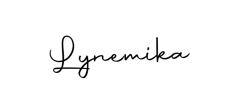 Lynemika stylish signature style. Best Handwritten Sign (Autography-DOLnW) for my name. Handwritten Signature Collection Ideas for my name Lynemika. Lynemika signature style 10 images and pictures png