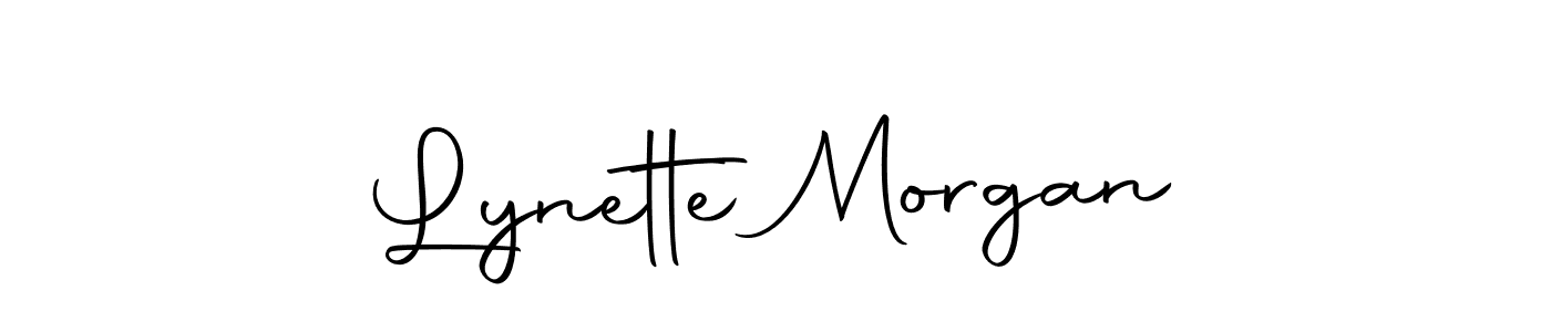 Make a beautiful signature design for name Lynette Morgan. With this signature (Autography-DOLnW) style, you can create a handwritten signature for free. Lynette Morgan signature style 10 images and pictures png