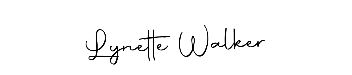 How to make Lynette Walker name signature. Use Autography-DOLnW style for creating short signs online. This is the latest handwritten sign. Lynette Walker signature style 10 images and pictures png