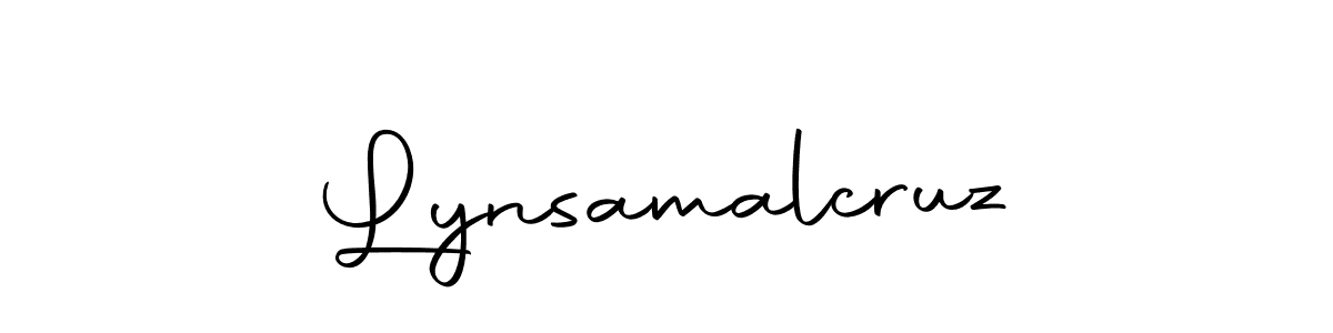Use a signature maker to create a handwritten signature online. With this signature software, you can design (Autography-DOLnW) your own signature for name Lynsamalcruz. Lynsamalcruz signature style 10 images and pictures png