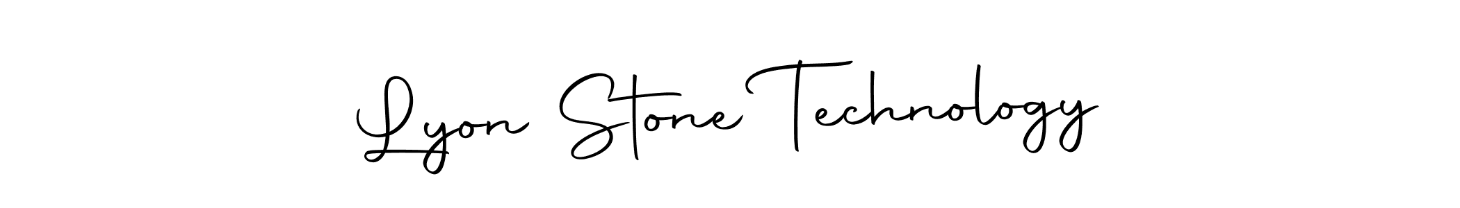 Create a beautiful signature design for name Lyon Stone Technology. With this signature (Autography-DOLnW) fonts, you can make a handwritten signature for free. Lyon Stone Technology signature style 10 images and pictures png