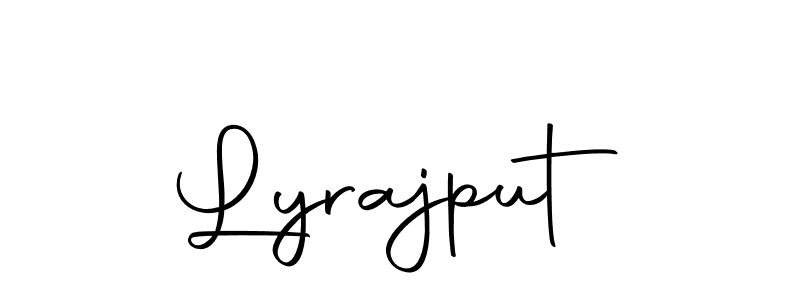 Lyrajput stylish signature style. Best Handwritten Sign (Autography-DOLnW) for my name. Handwritten Signature Collection Ideas for my name Lyrajput. Lyrajput signature style 10 images and pictures png