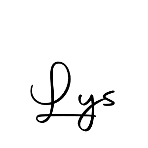 How to make Lys signature? Autography-DOLnW is a professional autograph style. Create handwritten signature for Lys name. Lys signature style 10 images and pictures png