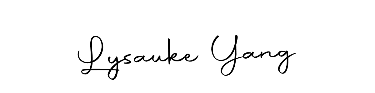 It looks lik you need a new signature style for name Lysauke Yang. Design unique handwritten (Autography-DOLnW) signature with our free signature maker in just a few clicks. Lysauke Yang signature style 10 images and pictures png