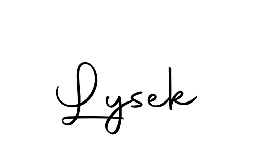 Create a beautiful signature design for name Lysek. With this signature (Autography-DOLnW) fonts, you can make a handwritten signature for free. Lysek signature style 10 images and pictures png