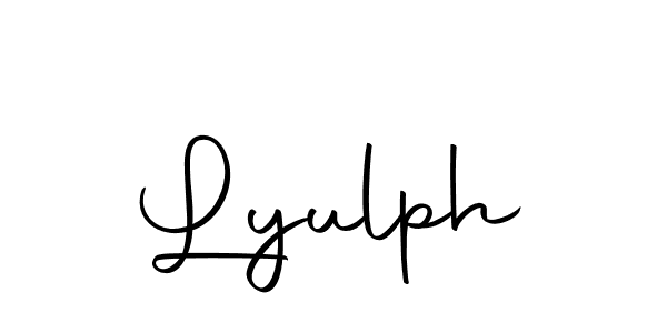 You should practise on your own different ways (Autography-DOLnW) to write your name (Lyulph) in signature. don't let someone else do it for you. Lyulph signature style 10 images and pictures png