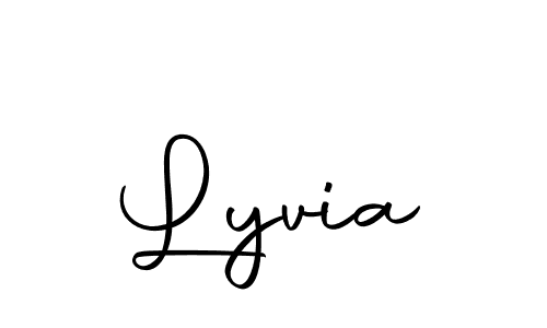 Use a signature maker to create a handwritten signature online. With this signature software, you can design (Autography-DOLnW) your own signature for name Lyvia. Lyvia signature style 10 images and pictures png