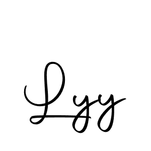 How to make Lyy signature? Autography-DOLnW is a professional autograph style. Create handwritten signature for Lyy name. Lyy signature style 10 images and pictures png