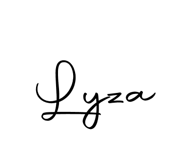 Make a beautiful signature design for name Lyza. With this signature (Autography-DOLnW) style, you can create a handwritten signature for free. Lyza signature style 10 images and pictures png