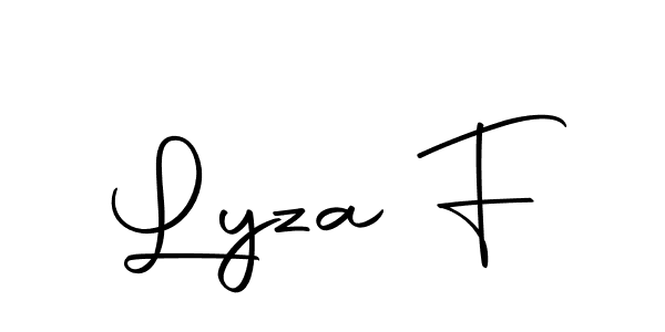 It looks lik you need a new signature style for name Lyza F. Design unique handwritten (Autography-DOLnW) signature with our free signature maker in just a few clicks. Lyza F signature style 10 images and pictures png