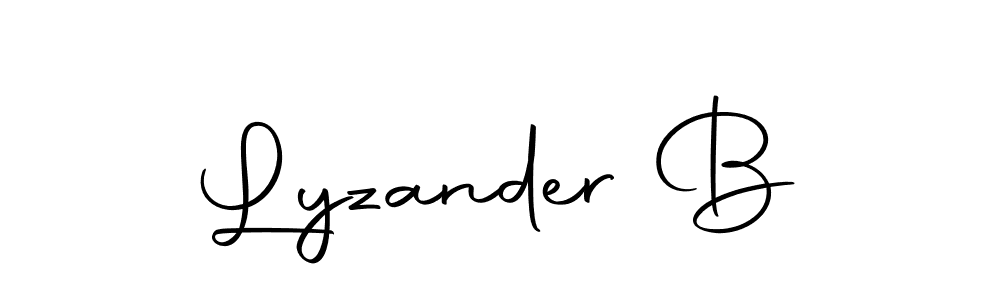 if you are searching for the best signature style for your name Lyzander B. so please give up your signature search. here we have designed multiple signature styles  using Autography-DOLnW. Lyzander B signature style 10 images and pictures png