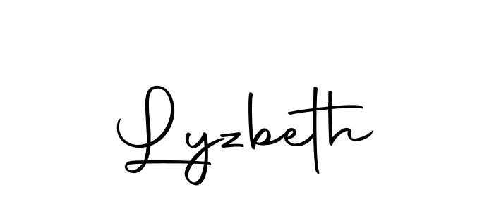 How to make Lyzbeth name signature. Use Autography-DOLnW style for creating short signs online. This is the latest handwritten sign. Lyzbeth signature style 10 images and pictures png