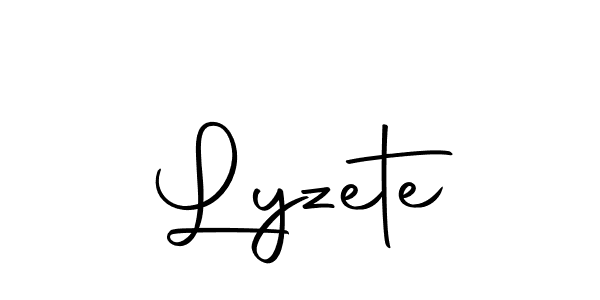 Make a beautiful signature design for name Lyzete. Use this online signature maker to create a handwritten signature for free. Lyzete signature style 10 images and pictures png