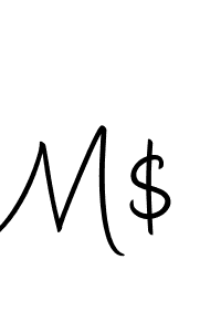 The best way (Autography-DOLnW) to make a short signature is to pick only two or three words in your name. The name M$ include a total of six letters. For converting this name. M$ signature style 10 images and pictures png