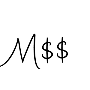 How to make M$$ signature? Autography-DOLnW is a professional autograph style. Create handwritten signature for M$$ name. M$$ signature style 10 images and pictures png