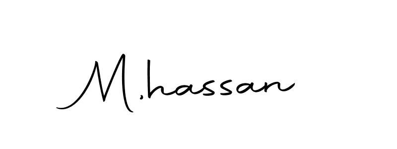 The best way (Autography-DOLnW) to make a short signature is to pick only two or three words in your name. The name M,hassan include a total of six letters. For converting this name. M,hassan signature style 10 images and pictures png