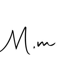 Design your own signature with our free online signature maker. With this signature software, you can create a handwritten (Autography-DOLnW) signature for name M,m. M,m signature style 10 images and pictures png