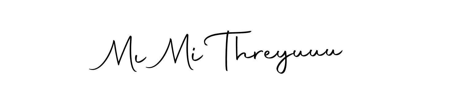 This is the best signature style for the Mı Mi Threyuuu name. Also you like these signature font (Autography-DOLnW). Mix name signature. Mı Mi Threyuuu signature style 10 images and pictures png