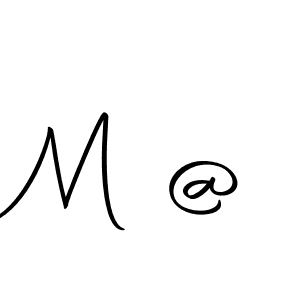 Make a beautiful signature design for name M @. With this signature (Autography-DOLnW) style, you can create a handwritten signature for free. M @ signature style 10 images and pictures png